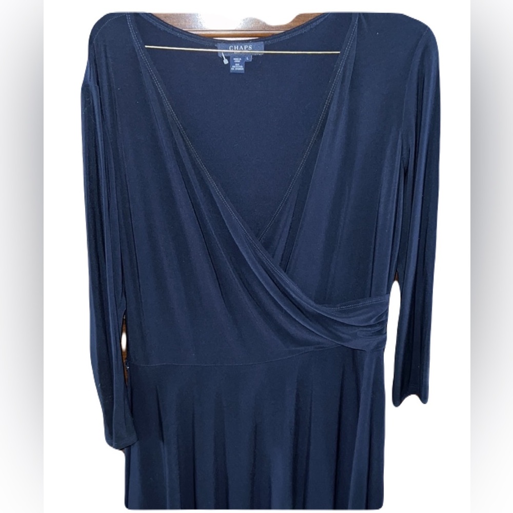 Blue Chaps Dress